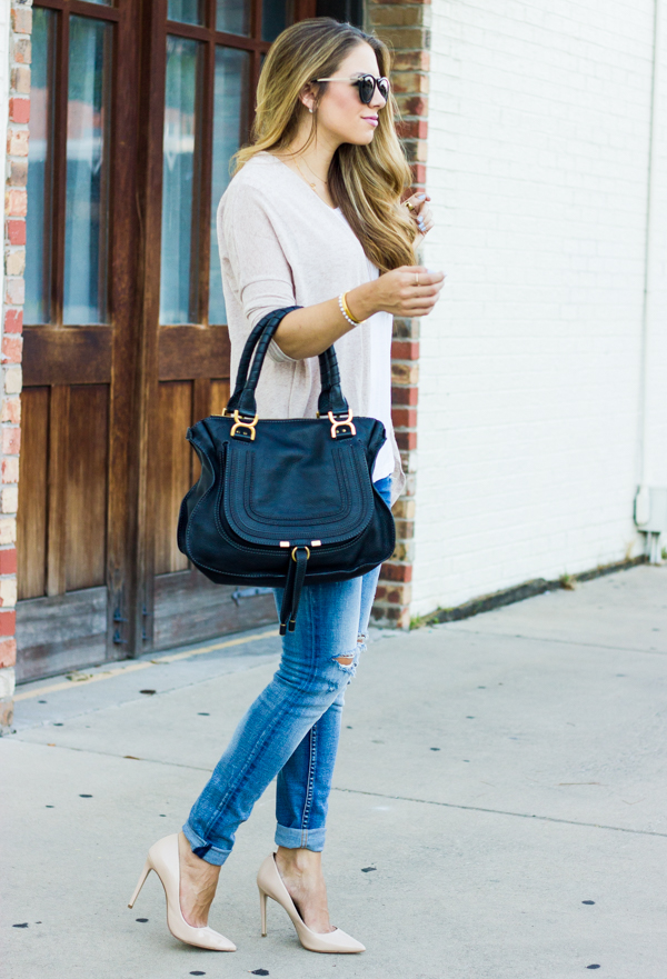 neutral cardigan