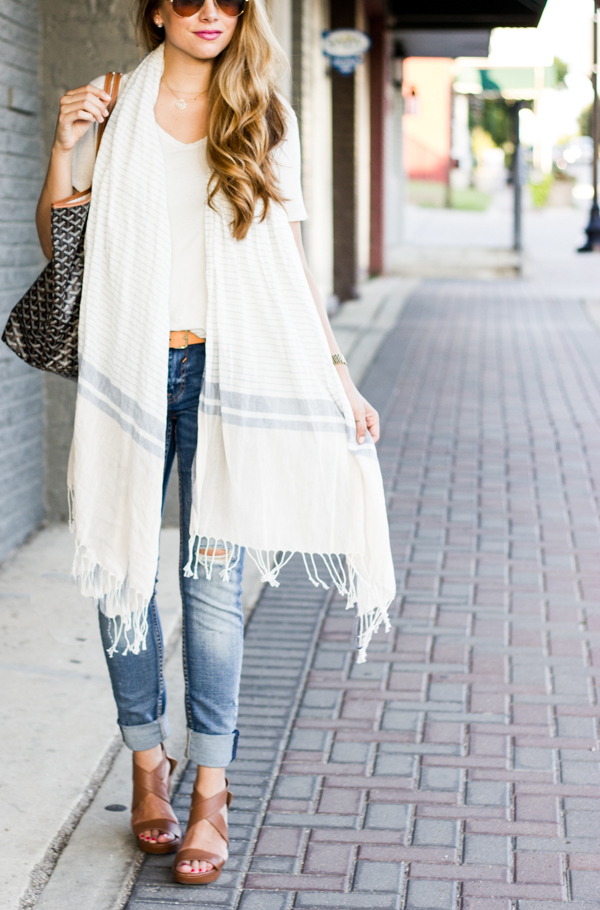 long scarf outfit