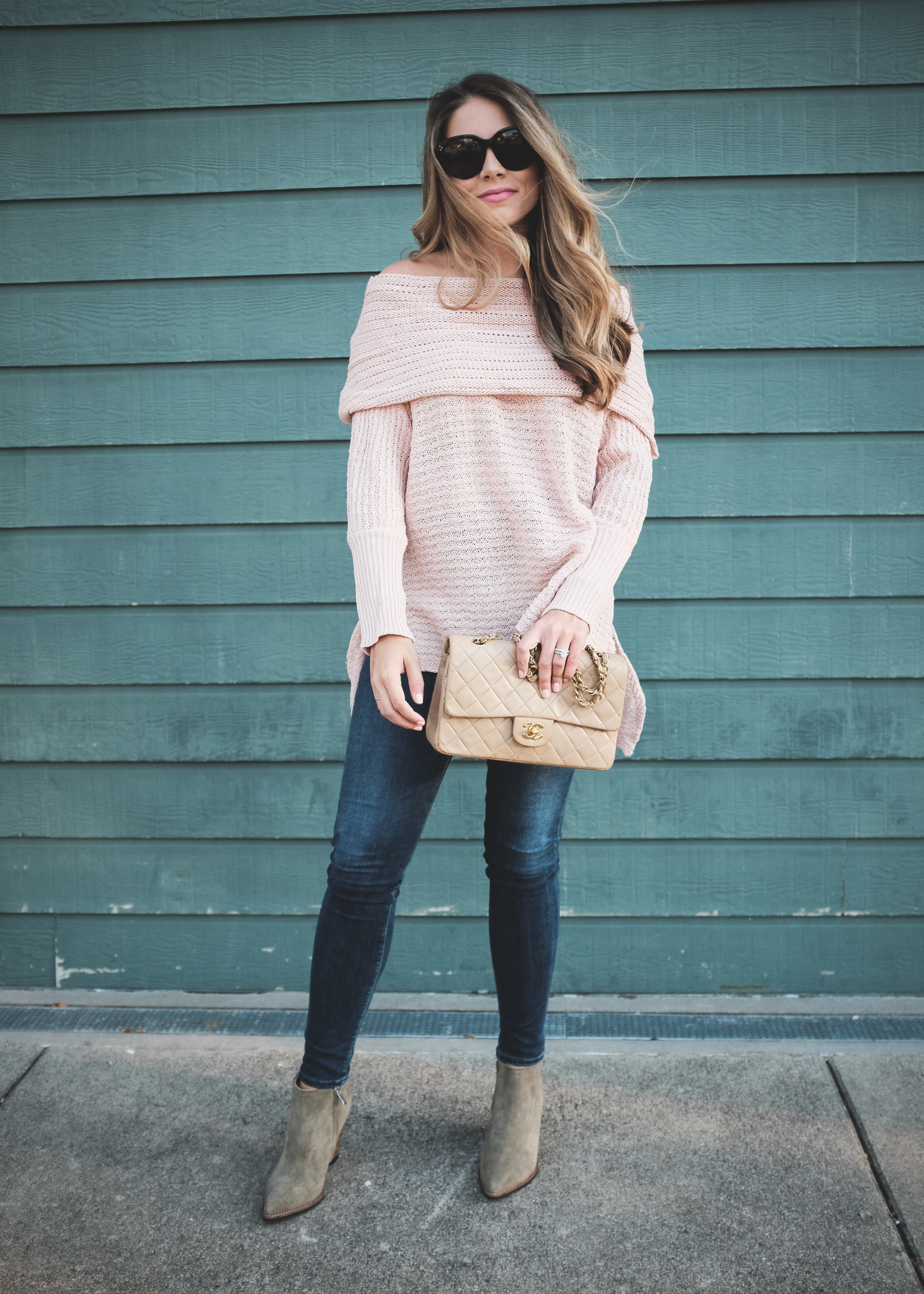 Pink Sweater outfit 