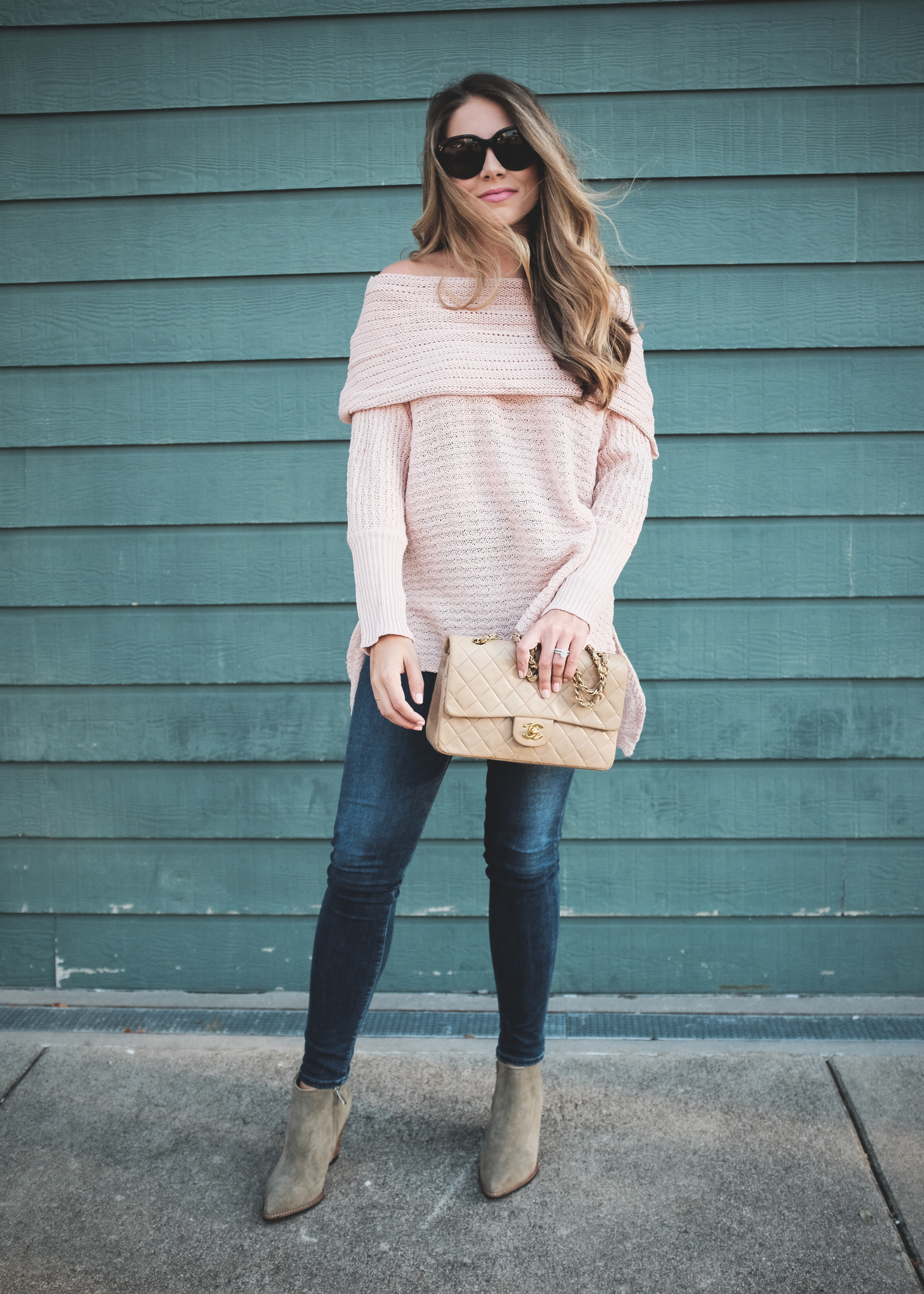 Pink Sweater outfit 