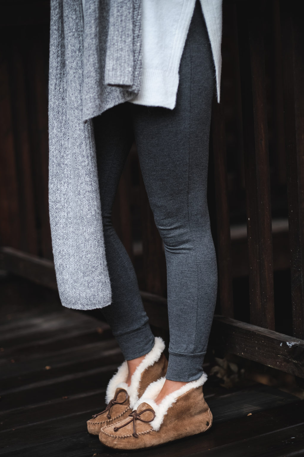 grey toned cozy loungewear