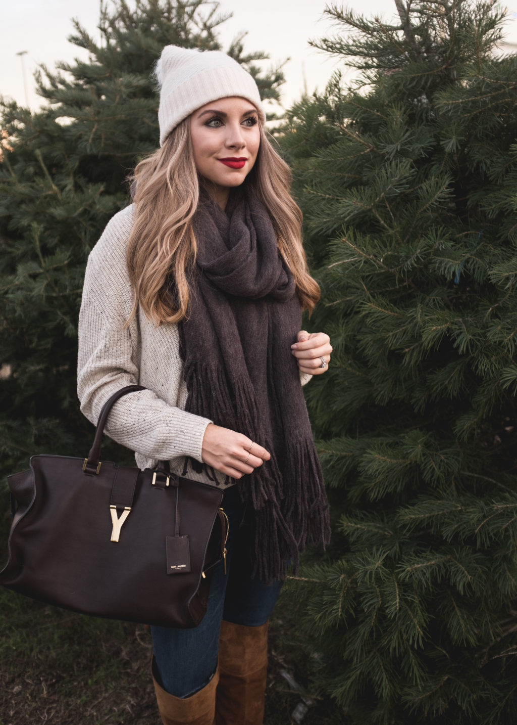 Scarf and Hat outfit 