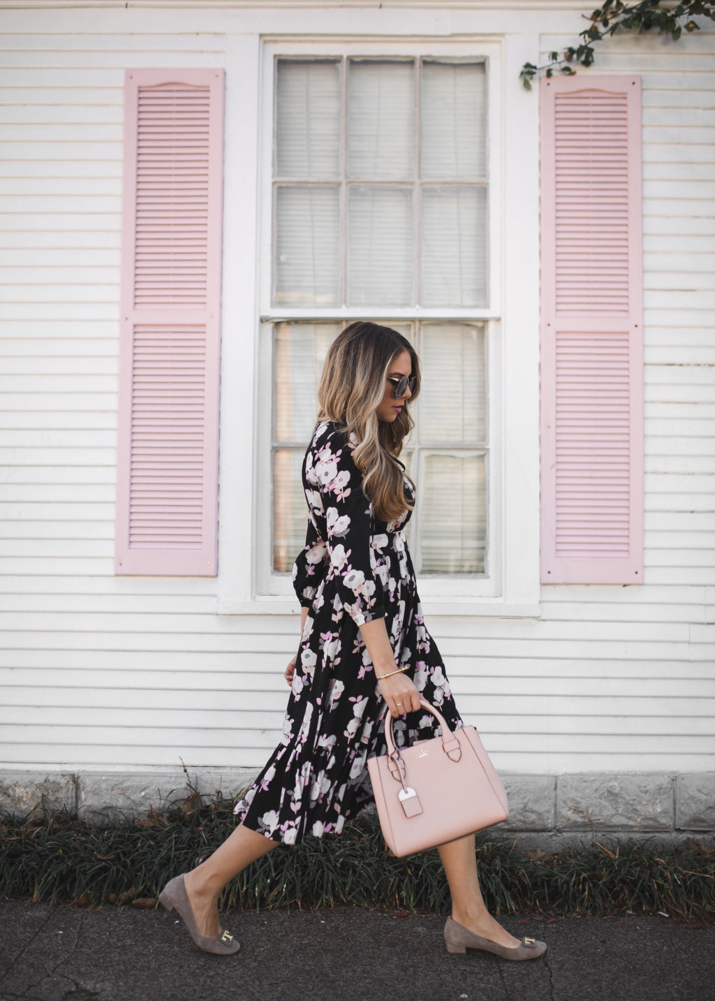 Kate Spade Foral Midi Dress