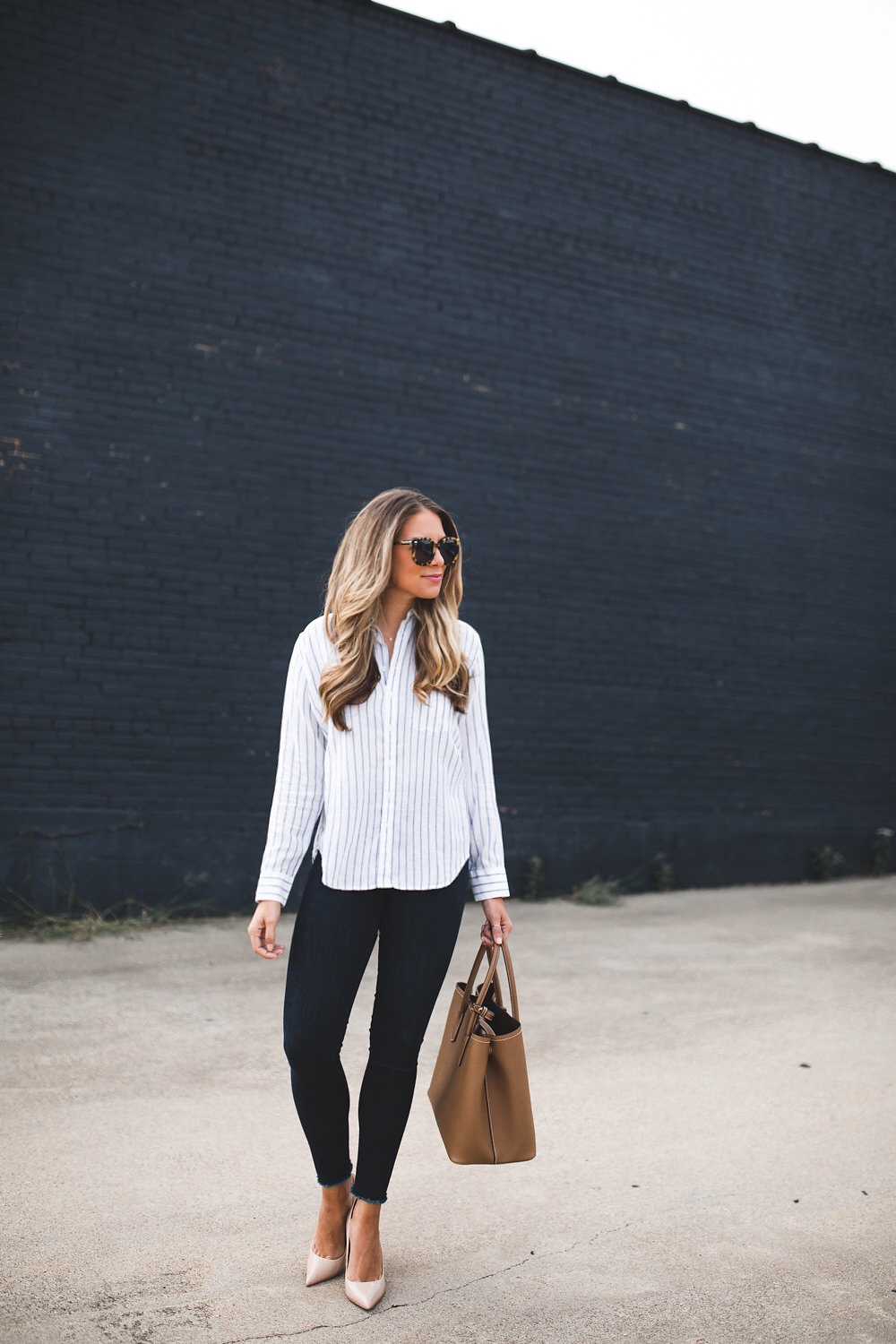 Striped Button Down Shirt 