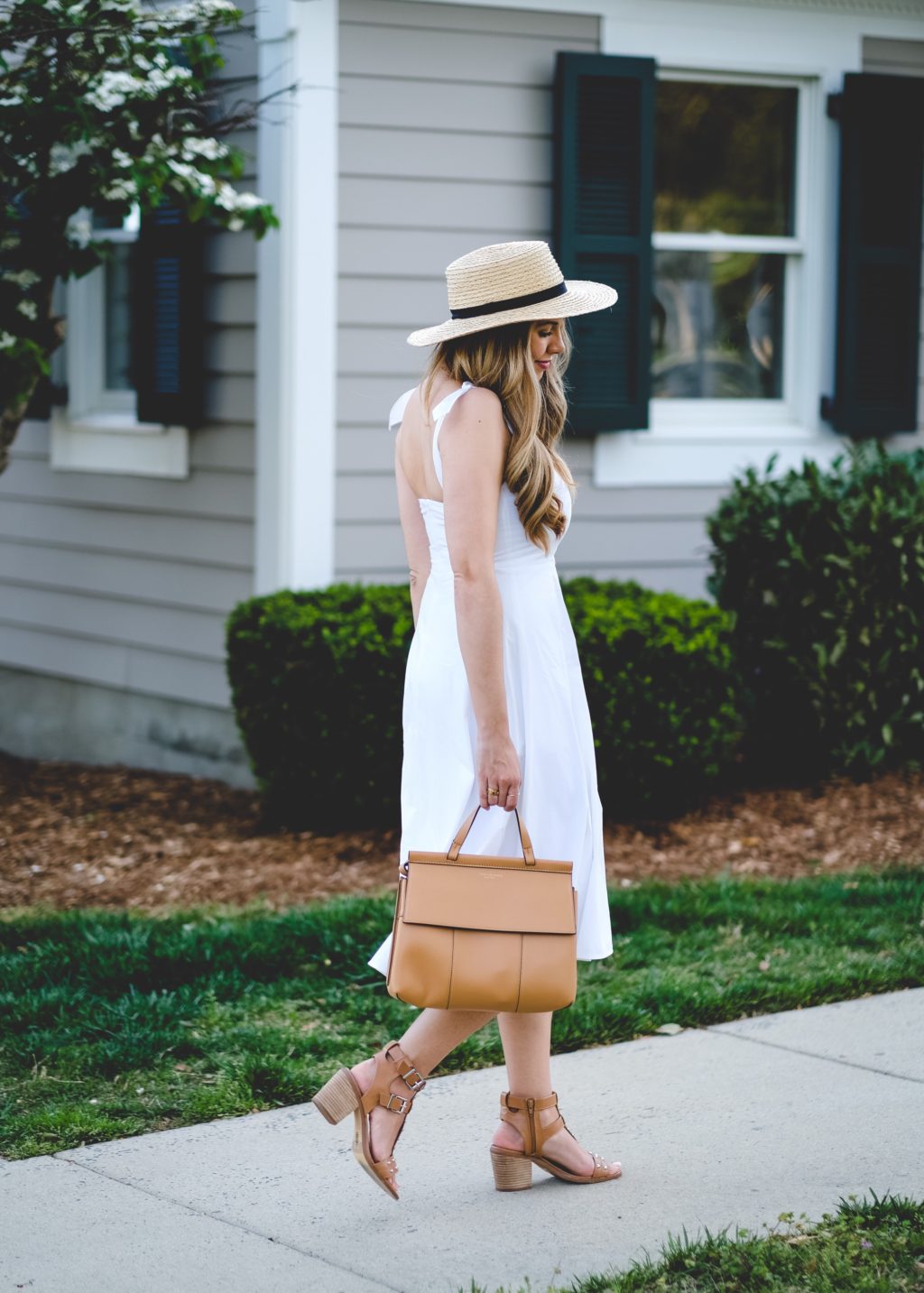 Ashley Robertson White Dress 