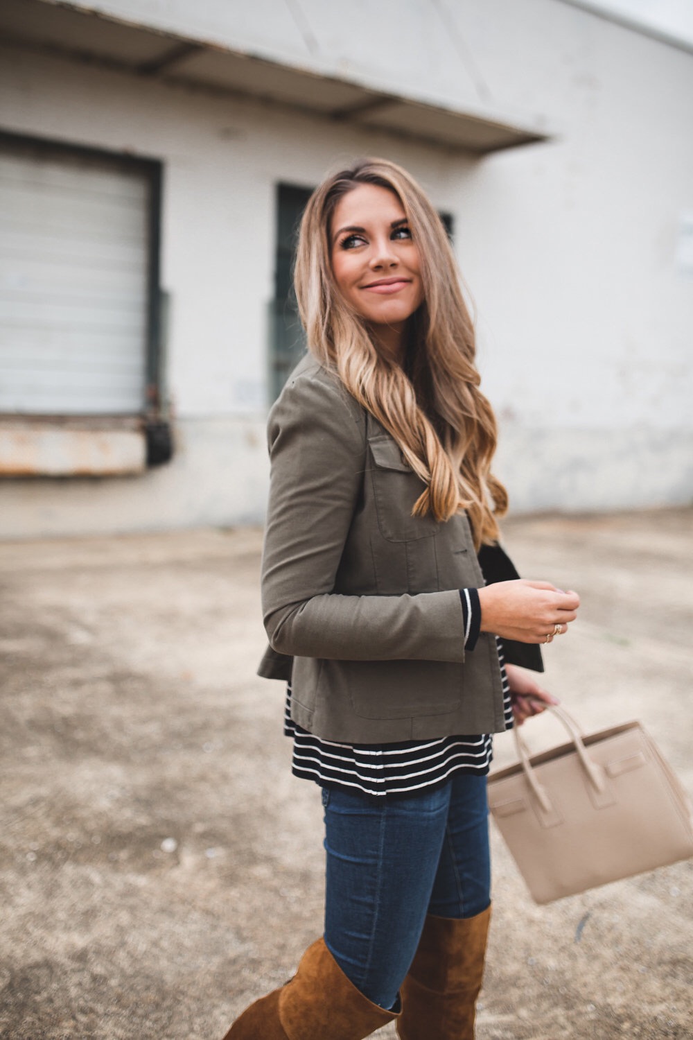 green jacket