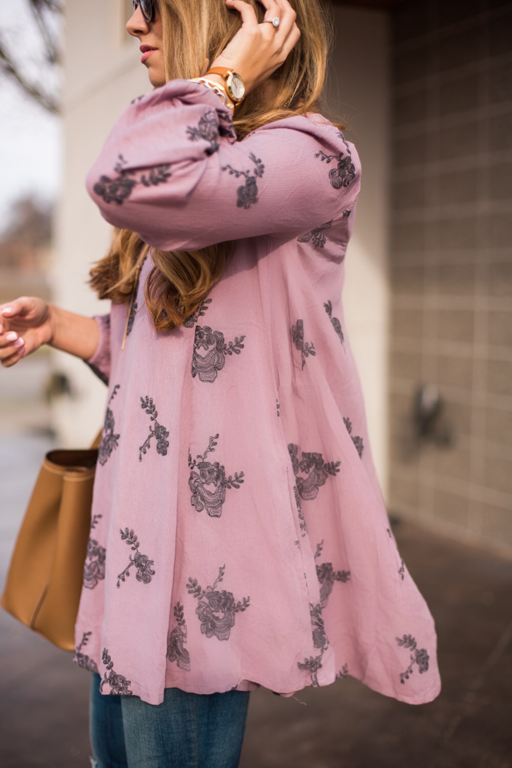 Free People Floral Tunic  The Teacher Diva: a Dallas Fashion Blog  featuring Beauty & Lifestyle