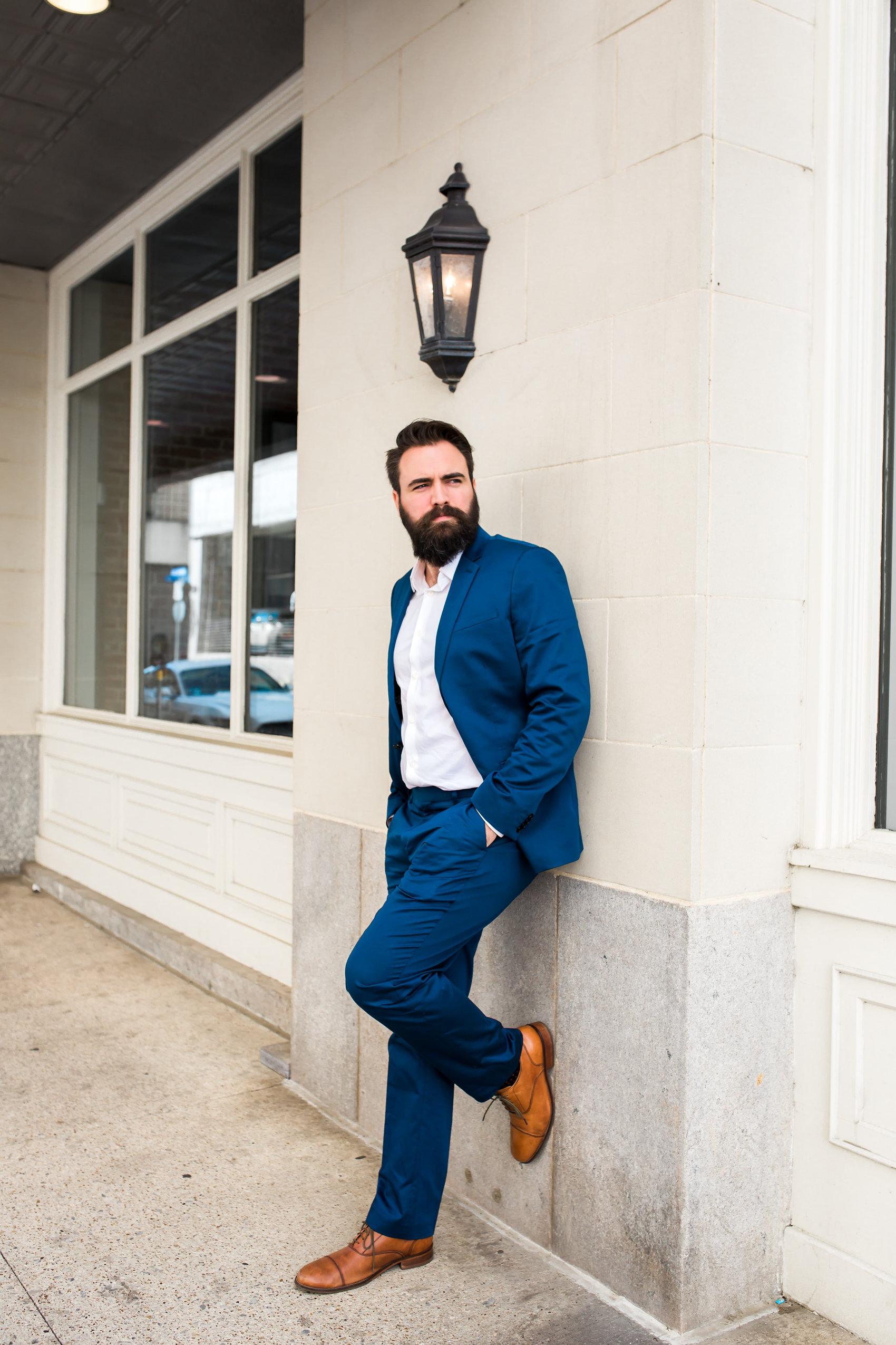 Mens Navy Suit outfit 