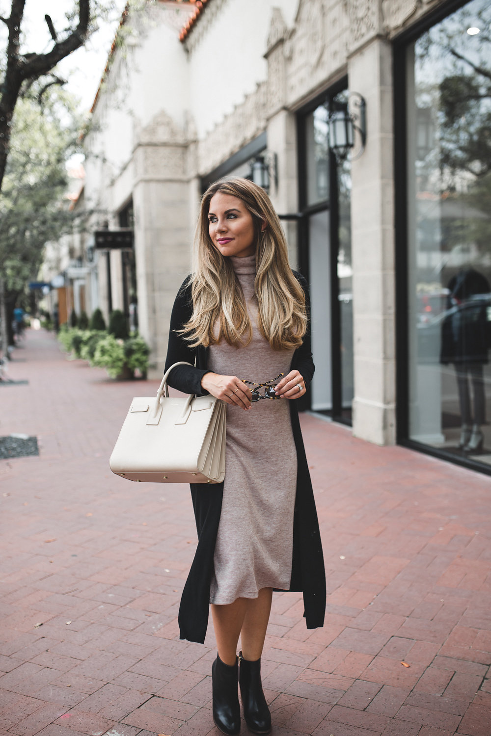 Sweater Dress and Booties 