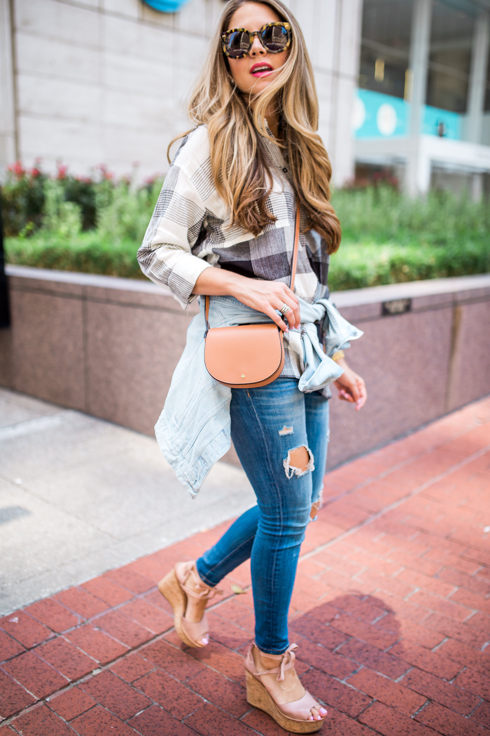 Frayed Denim and Lace Up Heels  The Teacher Diva: a Dallas