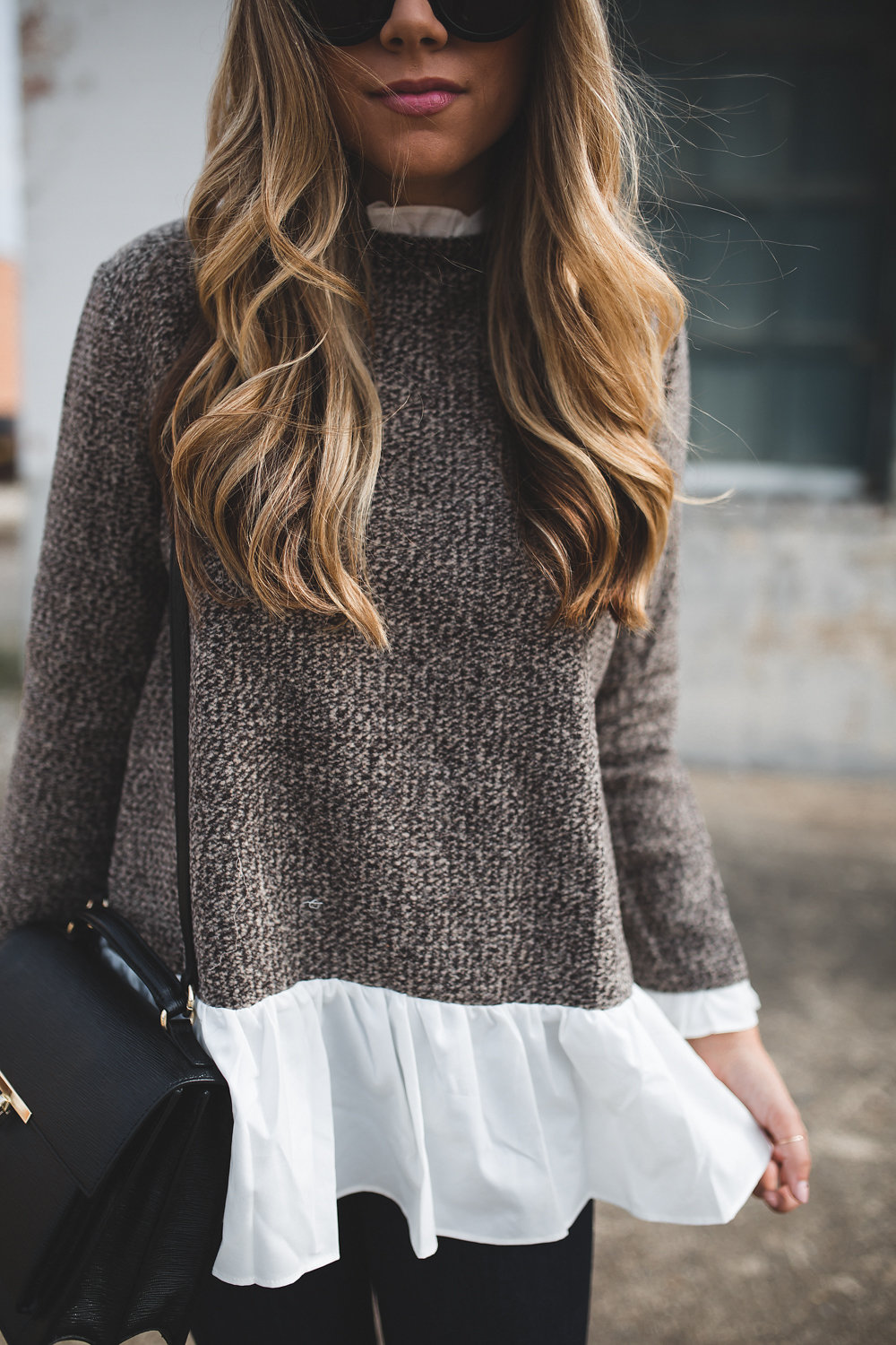 layered sweater outfit 