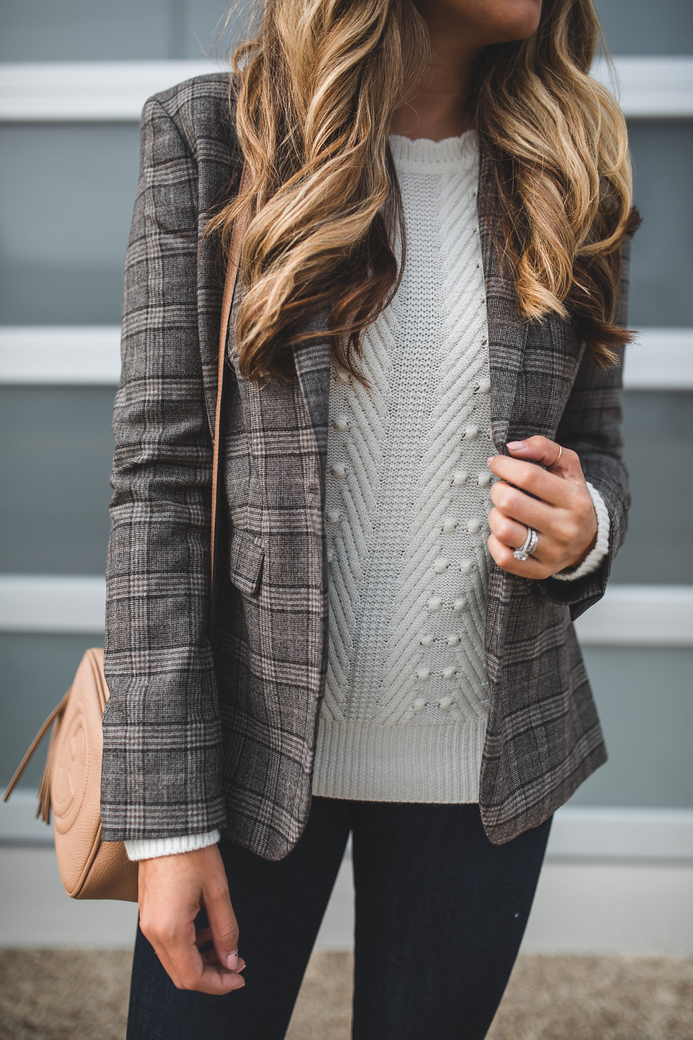 Plaid Blazer Fall Outfit 