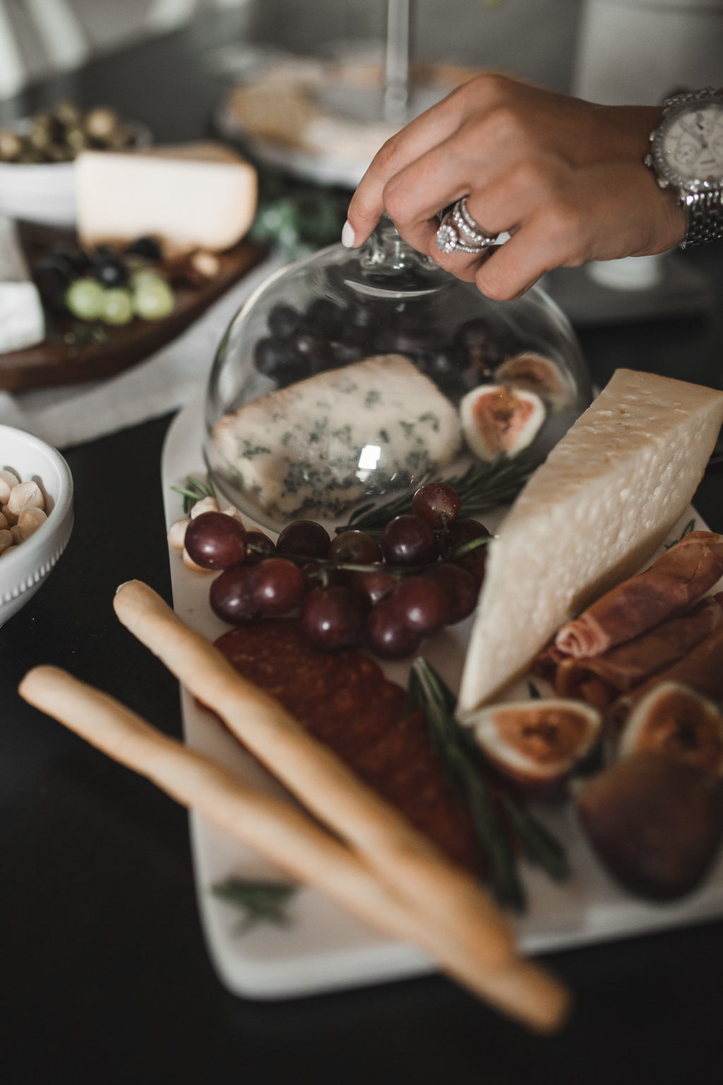 Pottery Barn dome cheese board