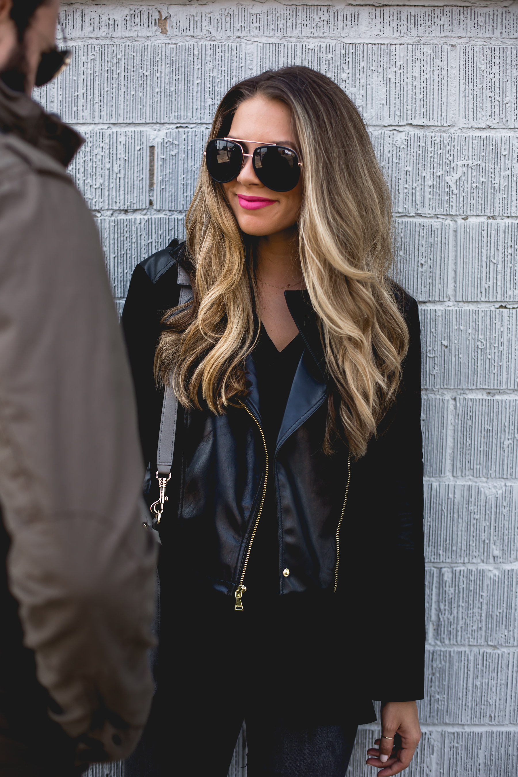 Oversized Black Aviators 