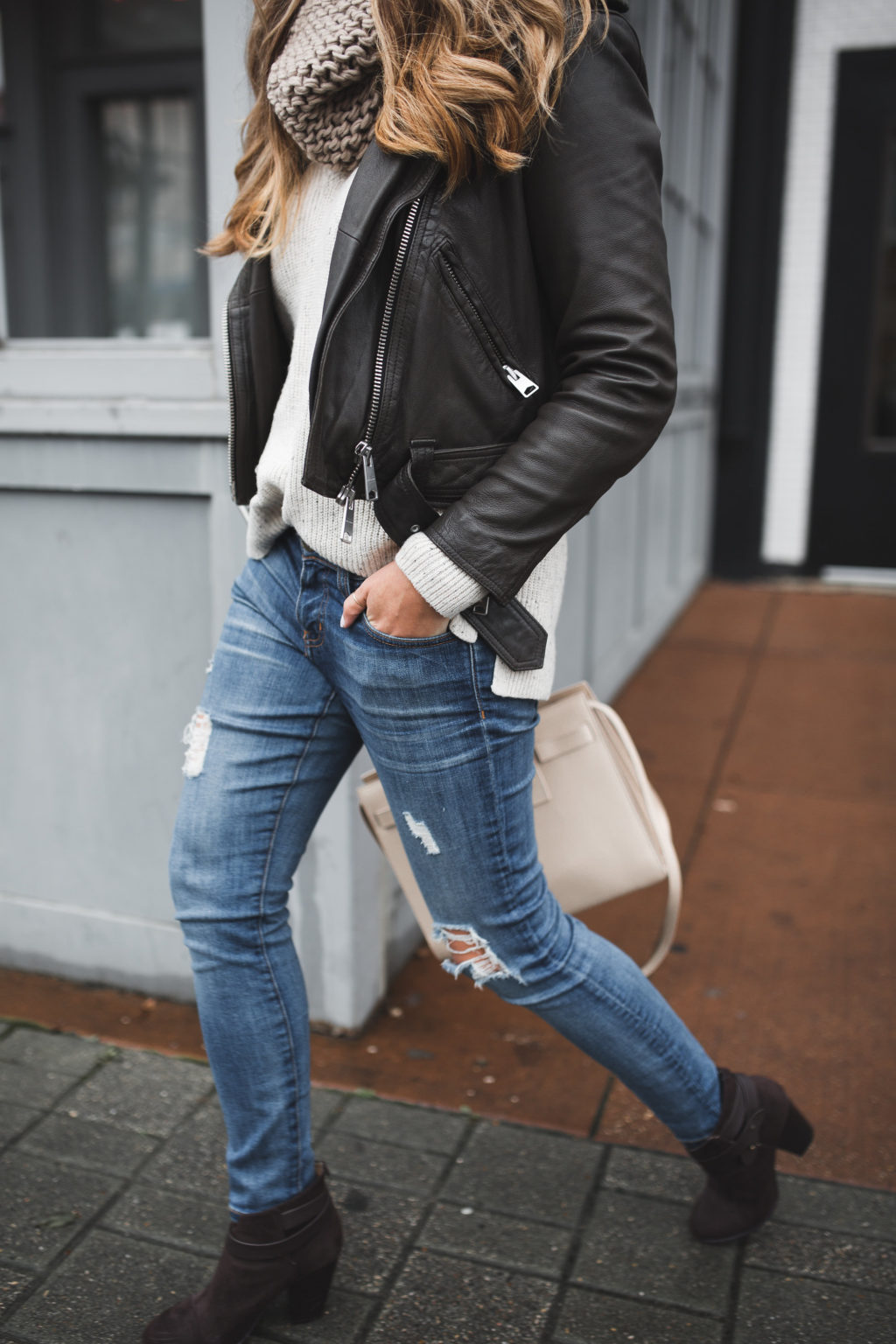 Moto Jacket with jeans 