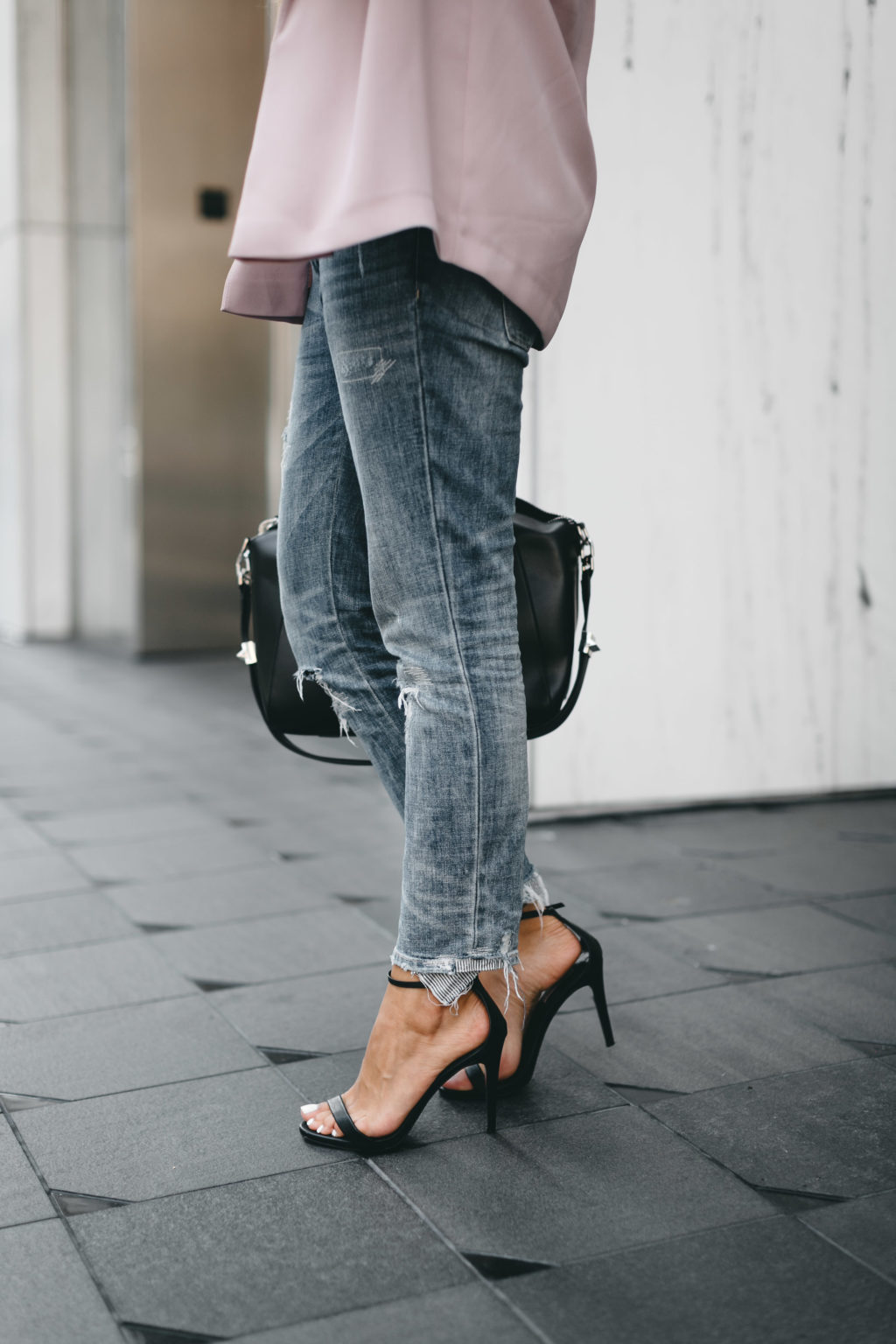 Boyfriend blazer and Steve Madden heels