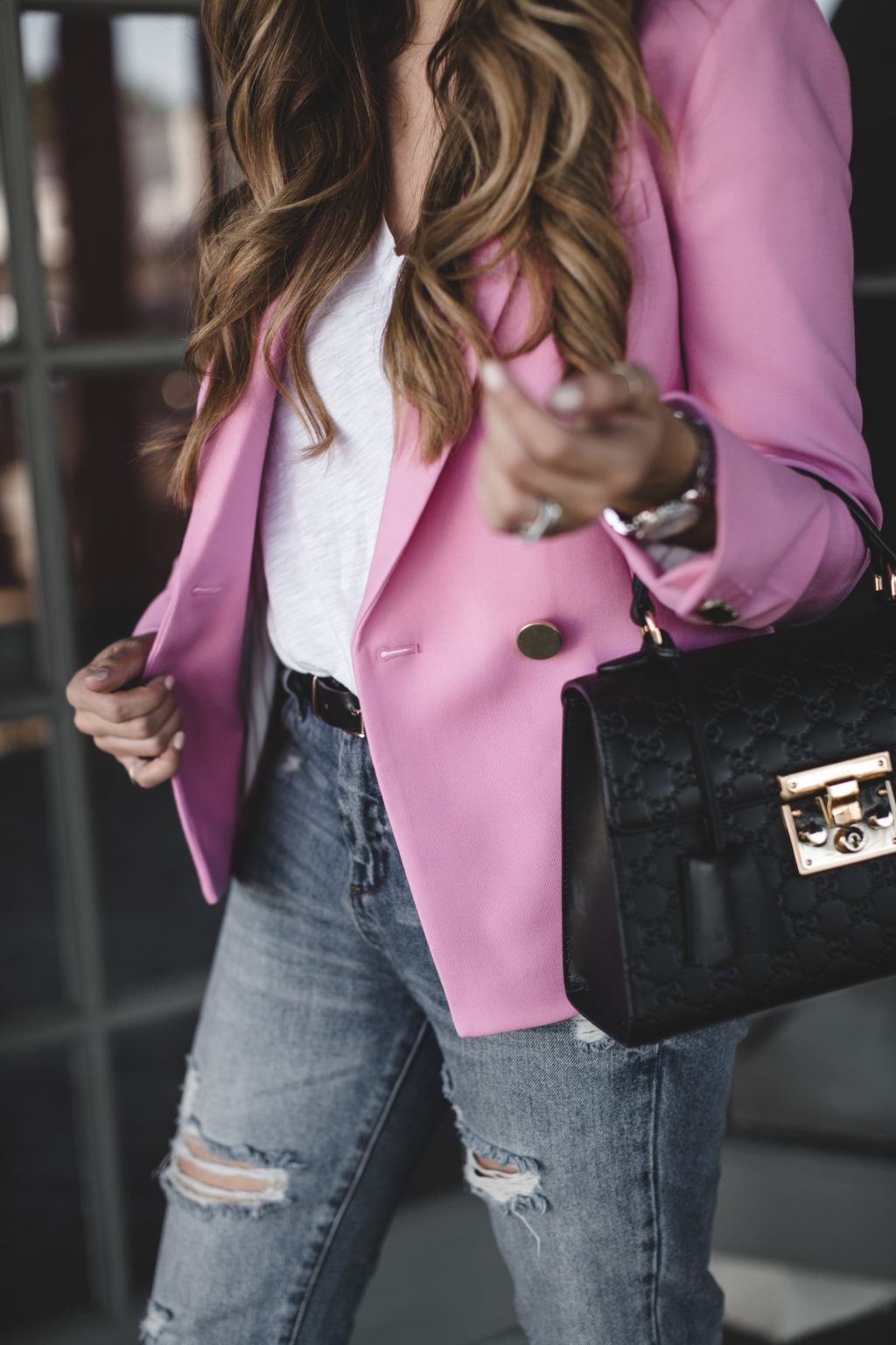 What to pair with a pink blazer