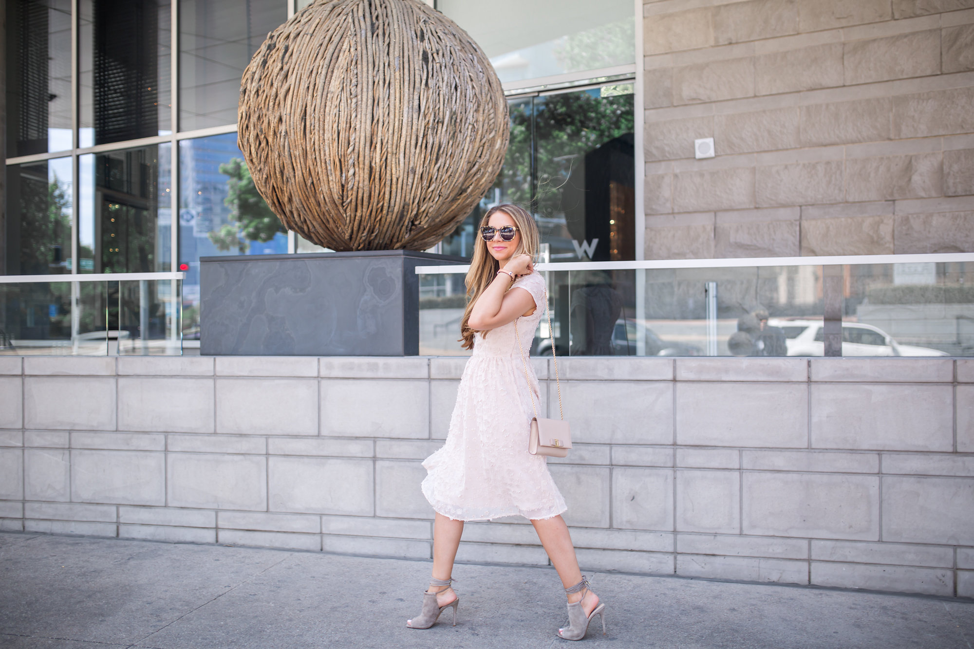 Mod cloth Dress and Steve Madden Lace Up Heels 