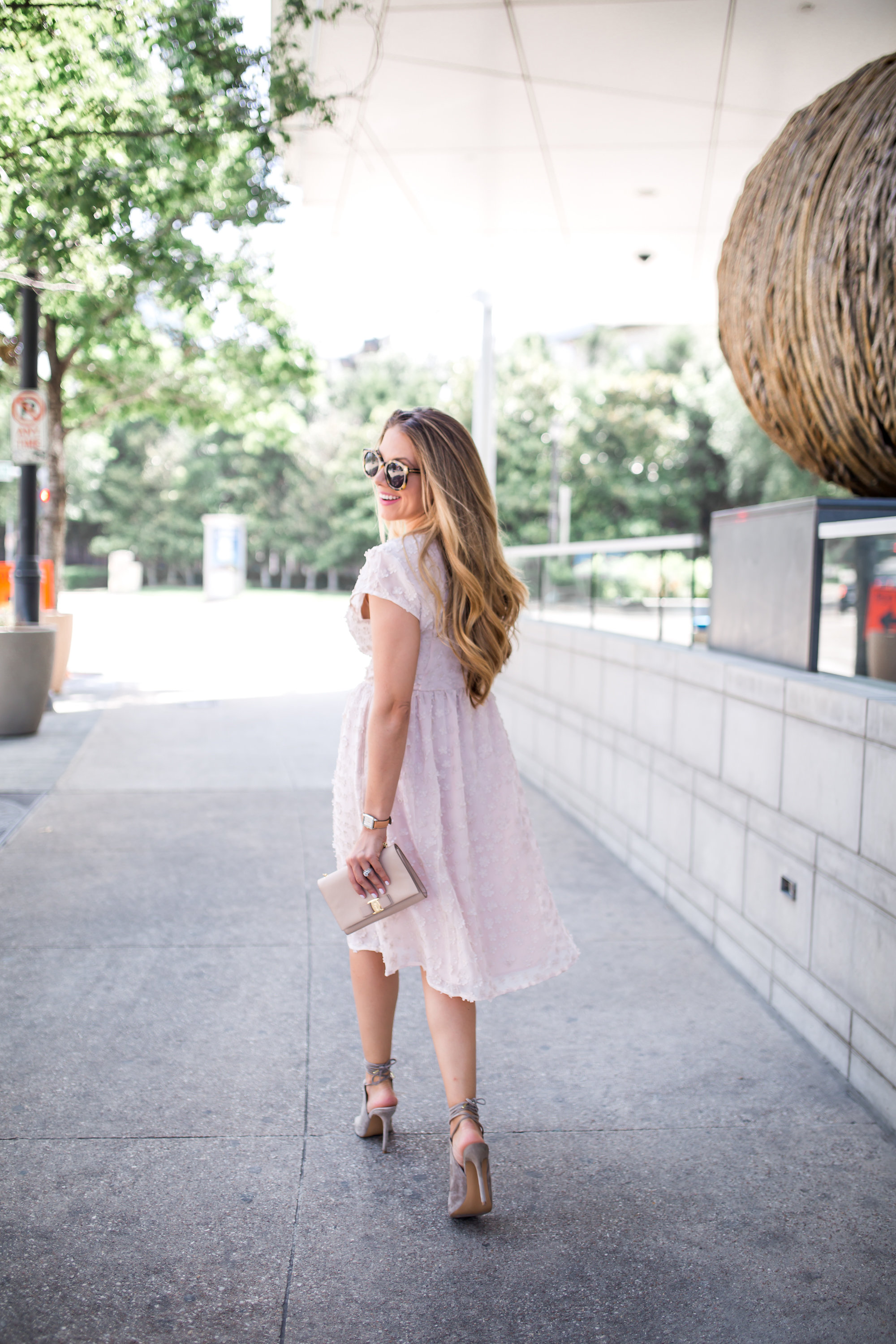 Ashley Robertson Pink Dress
