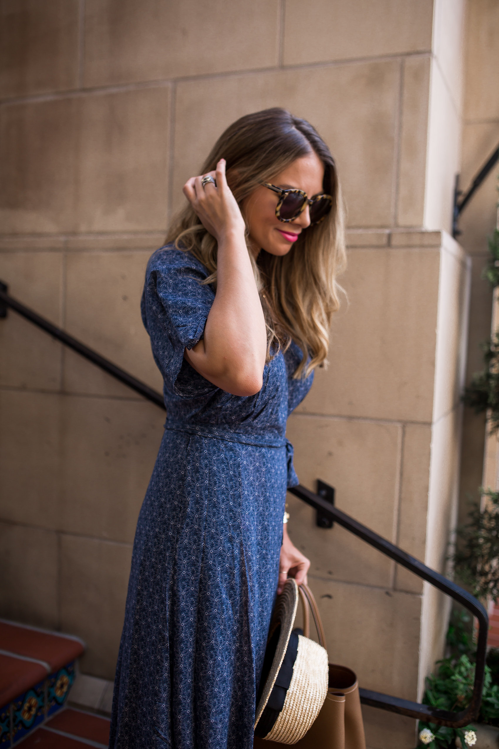 Sanctuary Blue Wrap Dress 