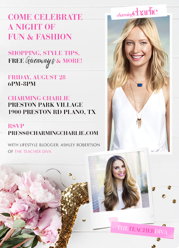Charming Charlie Event Invite