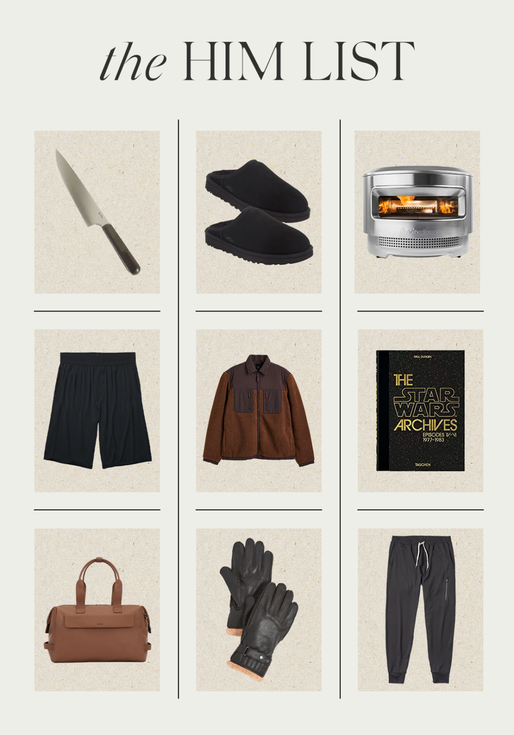 Gift Guide: The Him List
