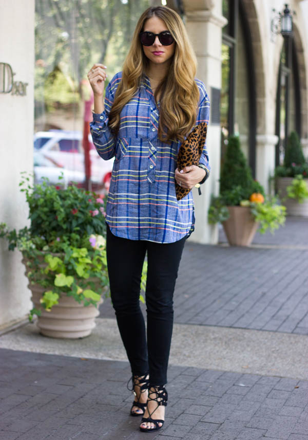 Plaid Tunic