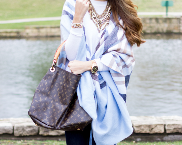 Blue Check Scarf | The Teacher Diva: a Dallas Fashion Blog featuring ...