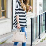 Stripes & Pink Flats