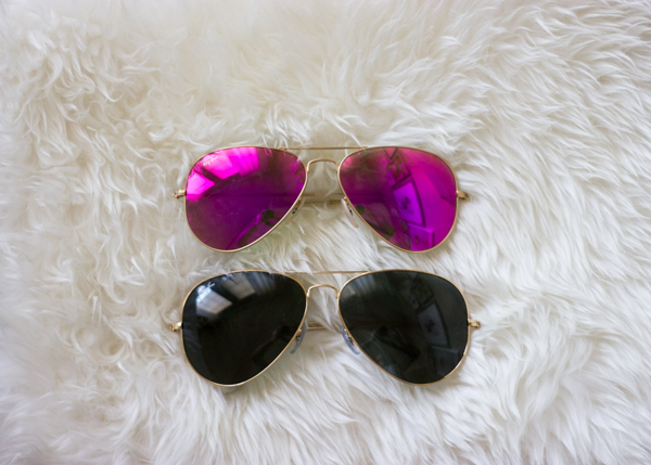 Pink Ray Ban Aviators