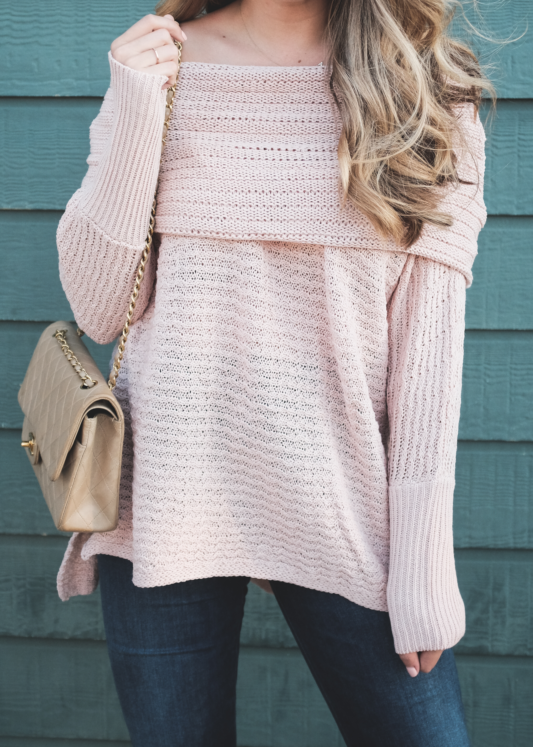 off the shoulder sweater 