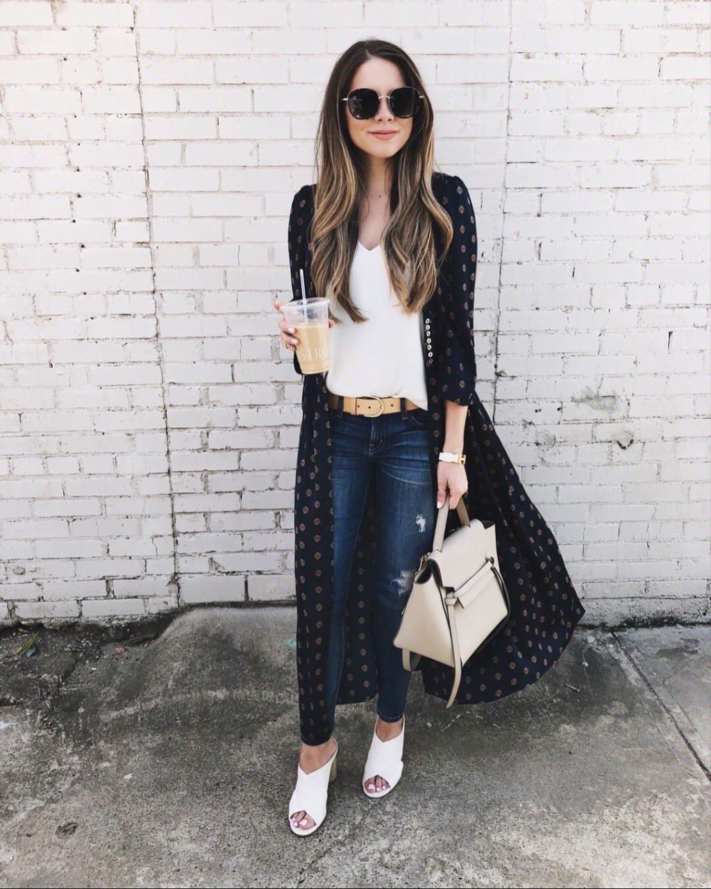 Free People Duster and Dolce Vita Mules