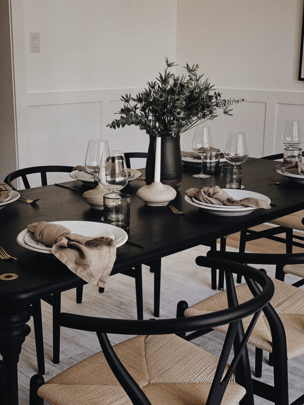 A Moody Tablescape + Tips for Summertime Hosting
