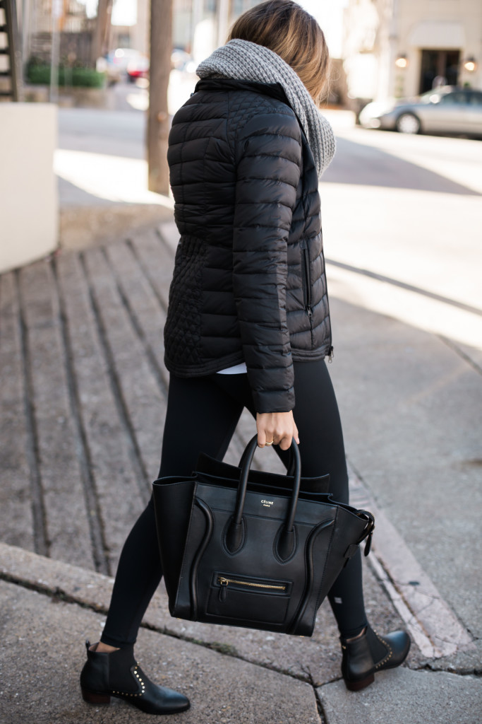 street style all black outfit