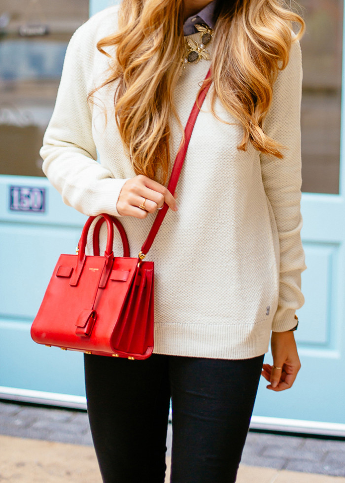 YSL RED CROSSBODY