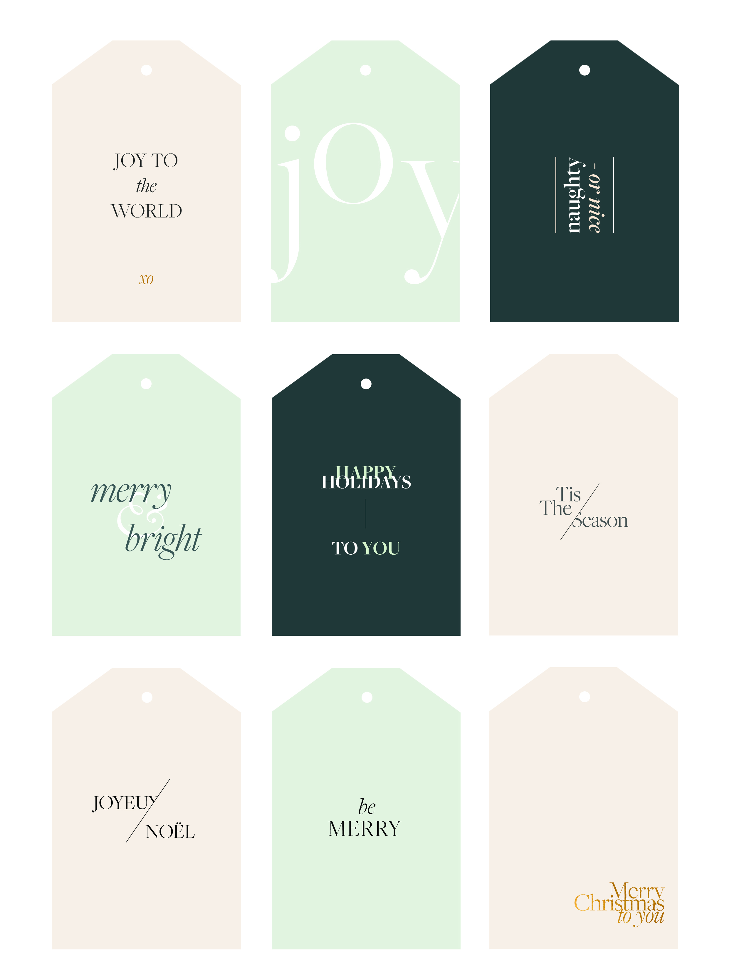 Holiday Gift Tags Free Printable The Teacher Diva