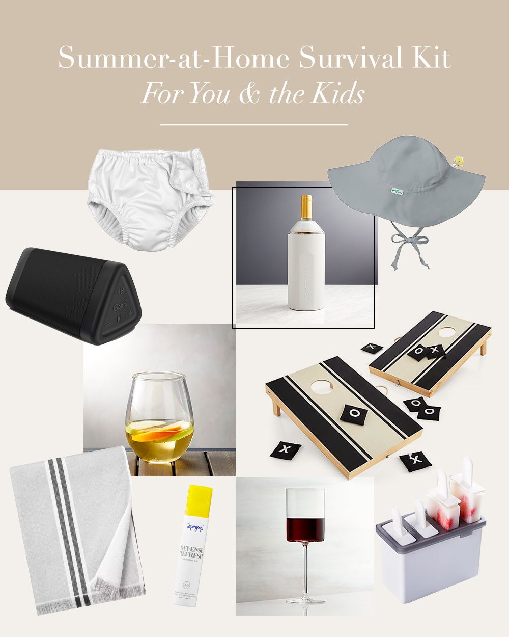 Summer-at-Home Survival Kit For You & the Kids