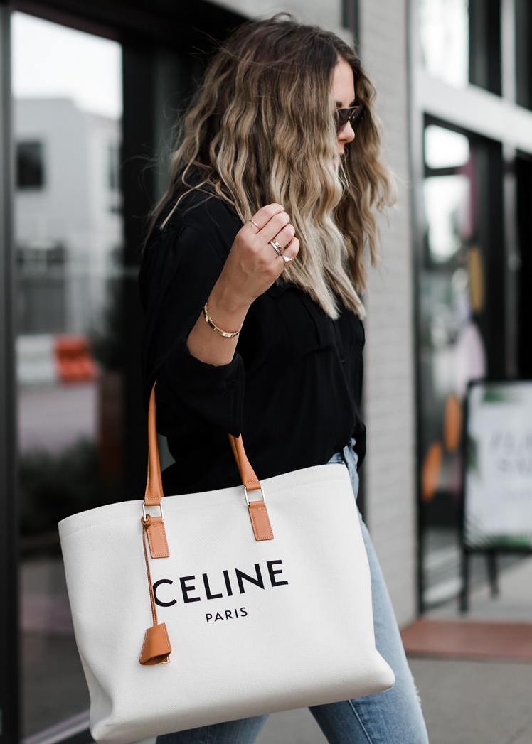 Celine 2019 Canvas Horizontal Cabas - Neutrals Totes, Handbags