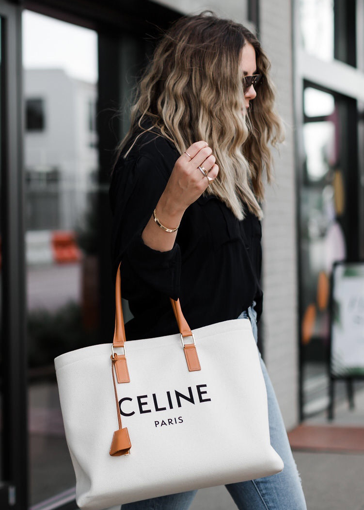 Celine 2019 Canvas Horizontal Cabas - Neutrals Totes, Handbags