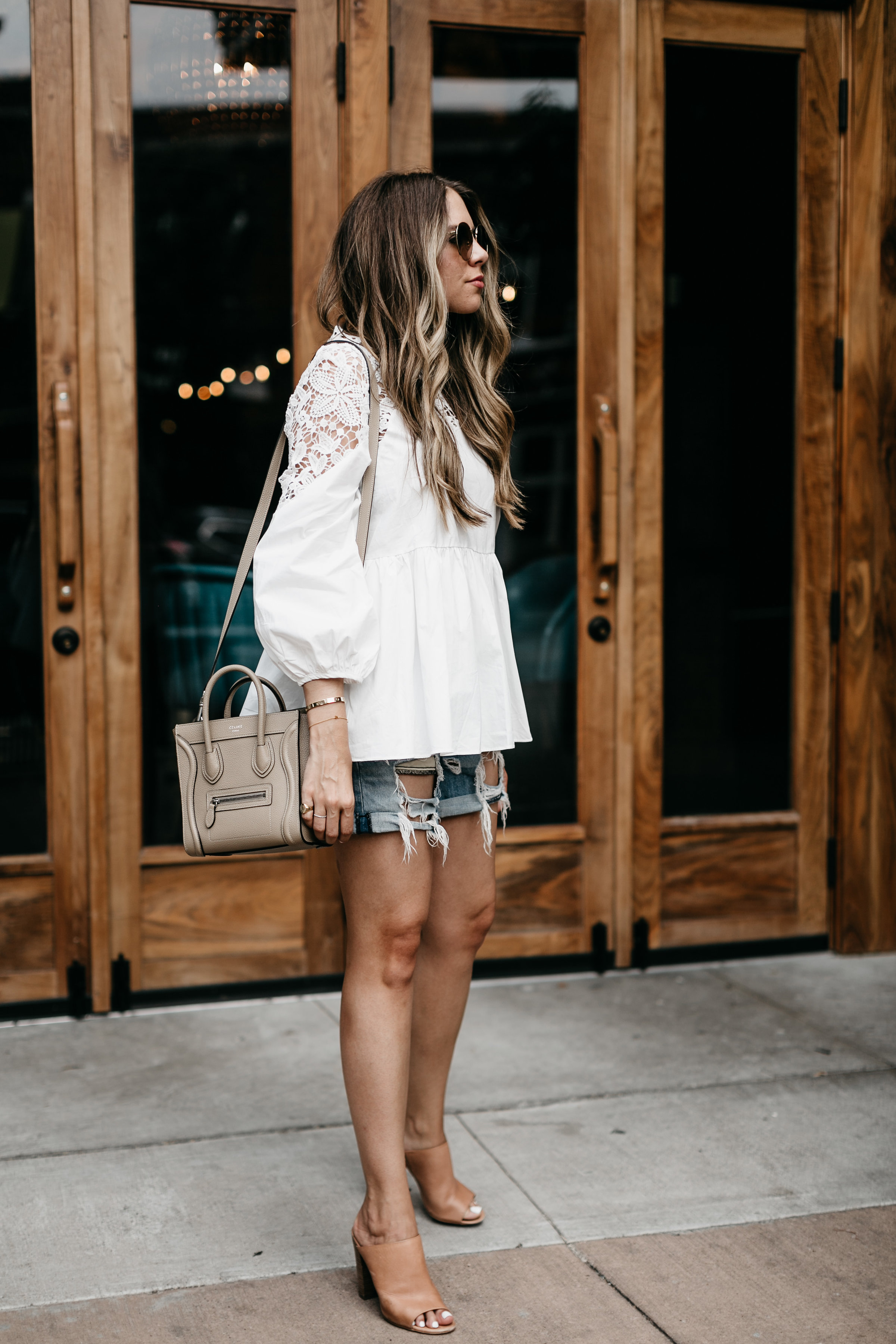 Lace Details + Boyfriend Shorts | The Teacher Diva: a Dallas Fashion ...