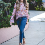 Floral Blouse with Ruffles
