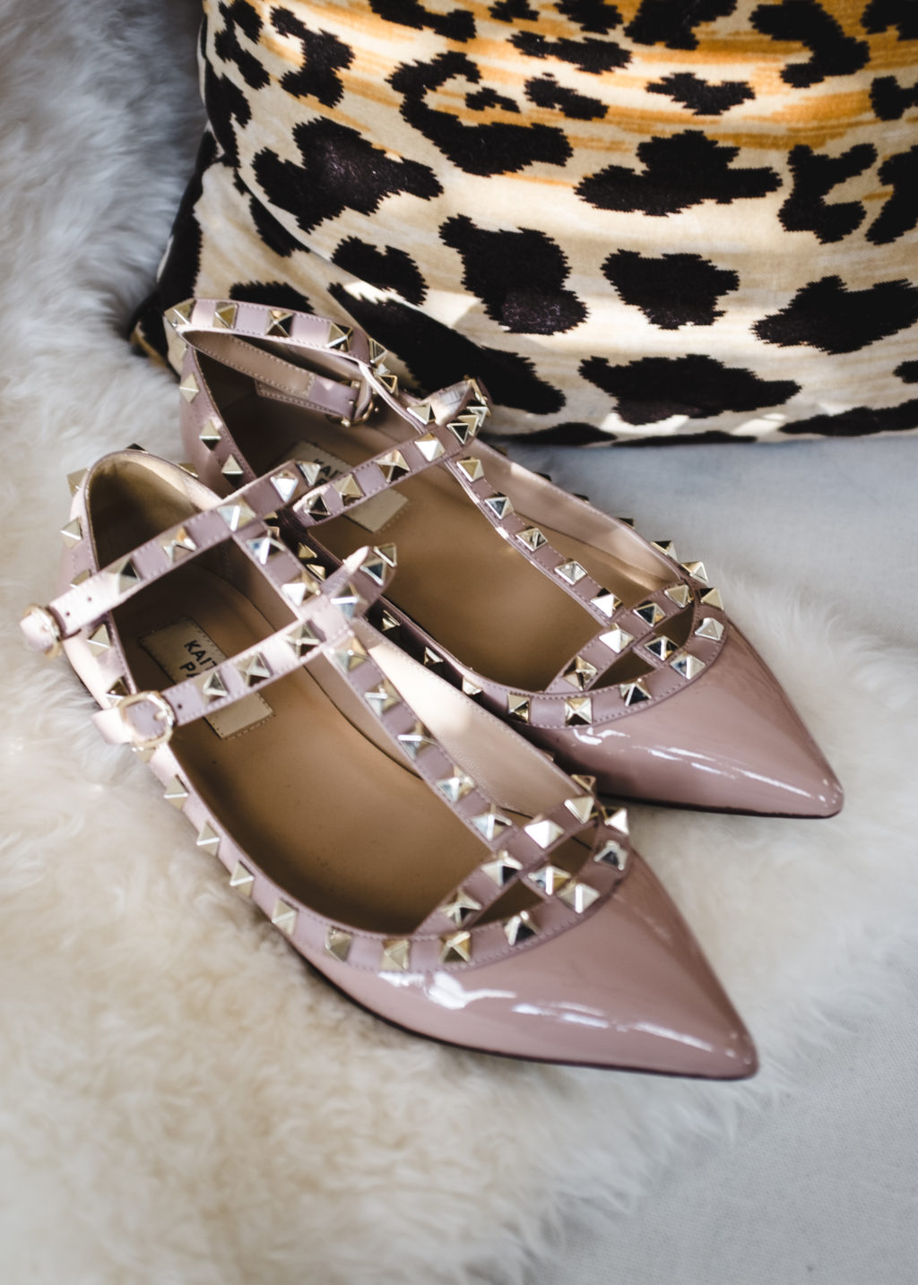 studded flats like valentino