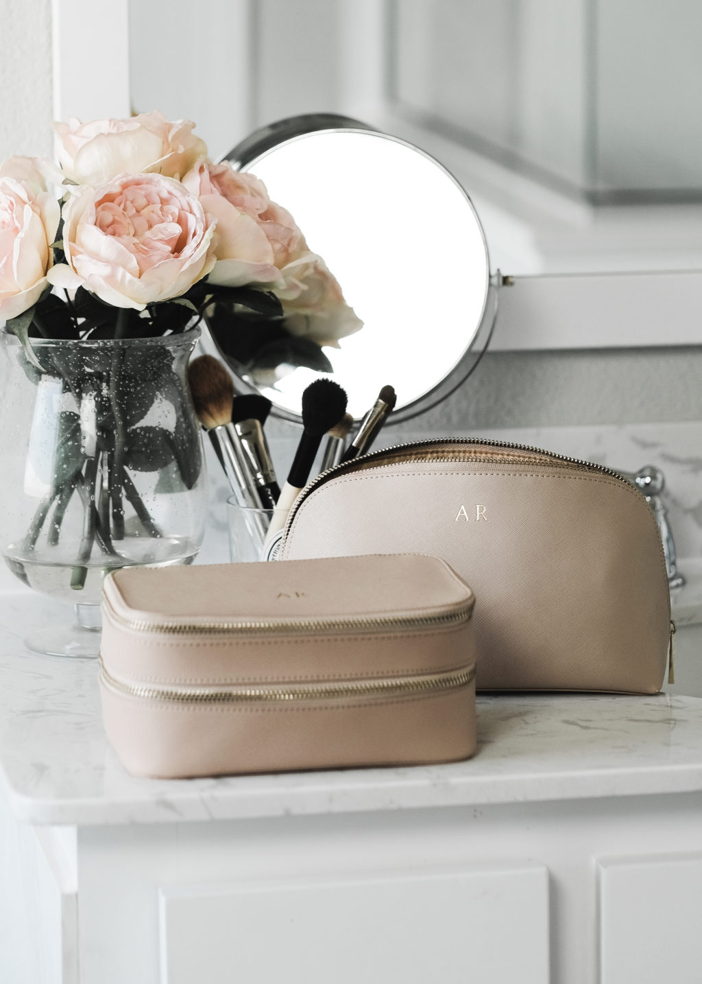 Taupe Cosmetic Case