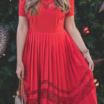 Red Holiday Dress + Cyber Monday Sales
