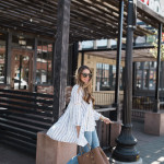 Frayed Denim and Lace Up Heels