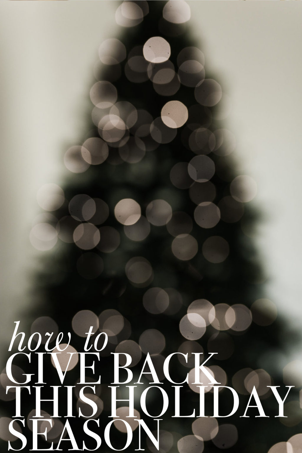 Creative Ways to Give Back This Holiday Season