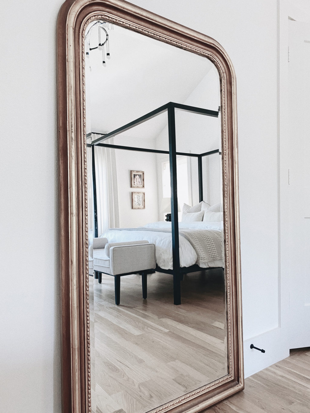 Large Gold Floor Mirror