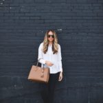 Striped Button Down & Frayed Denim