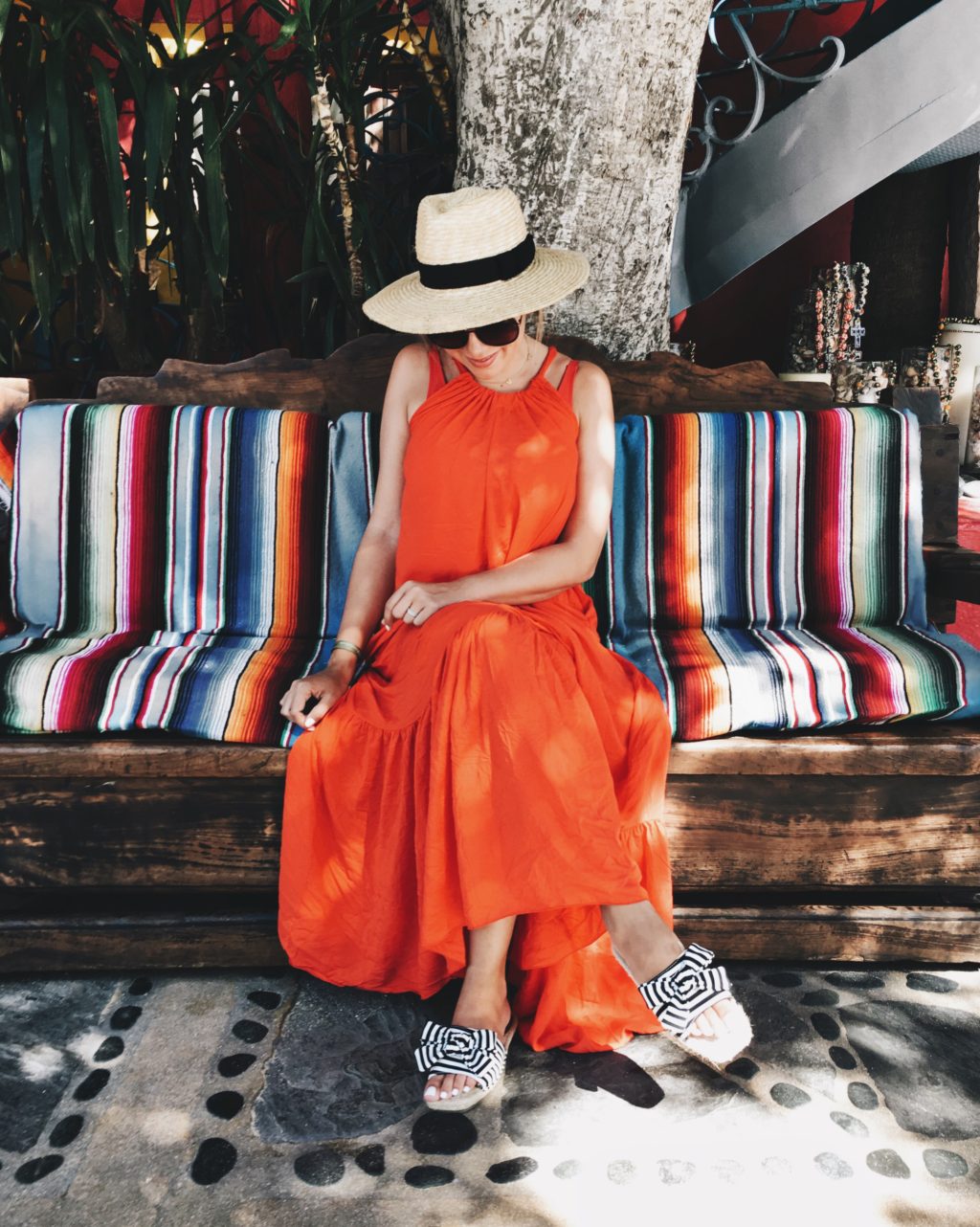 Red Flowy Maxi Dress