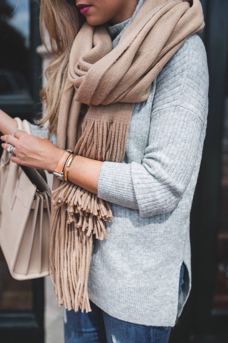 Tan and Grey Knits 